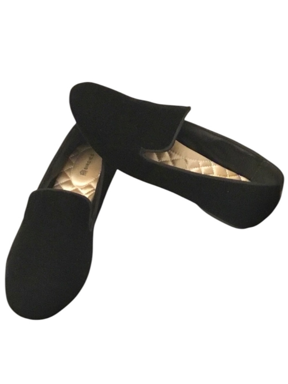 BIRDIES ‘The Starling ’ Loafer Size 7.5 Black Velvet Slip-on Flat